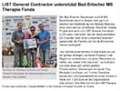 meinbezirk.at - LIST General Contractor unterst&uuml;tzt Bad Erlacher MS Therapie Fonds